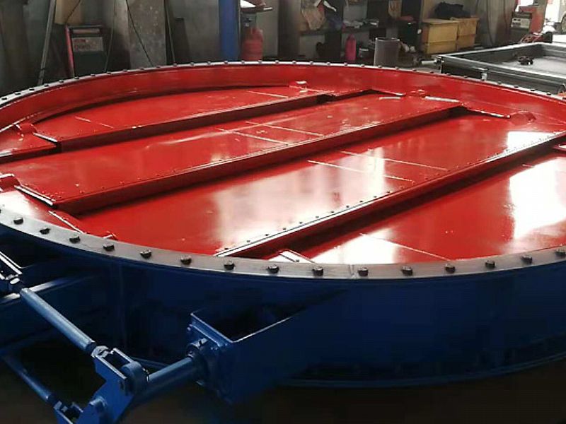 又一個(gè)圓形擋板門制作完工了，快來看
