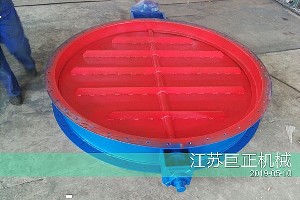 圓形擋板門（直徑150cm），順利完工