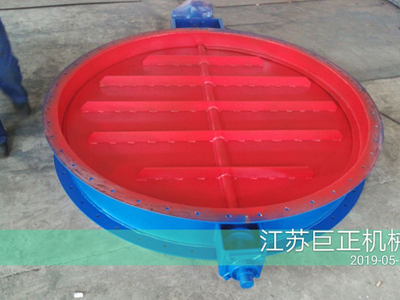 圓形擋板門（直徑150cm），順利完工