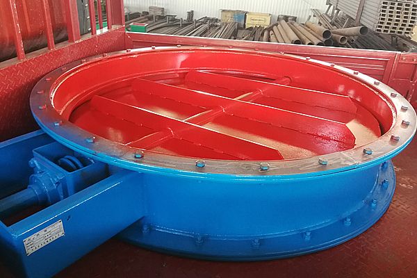 圓形擋板門（直徑250cm）制作完工，驗(yàn)收合格了