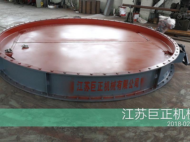 圓形擋板門(mén)（直徑270cm）完工了，準(zhǔn)備發(fā)往江西客戶(hù)