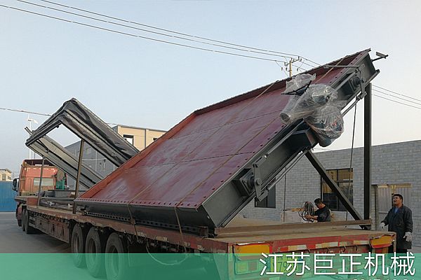巨正機械公司擋板門，裝車發(fā)貨了